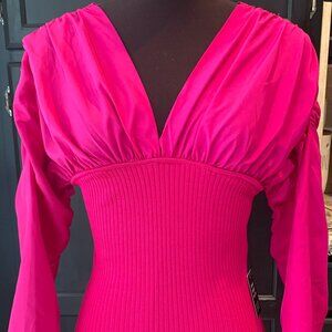 EXPRESS Bodysuit Hot Pink NWT Small